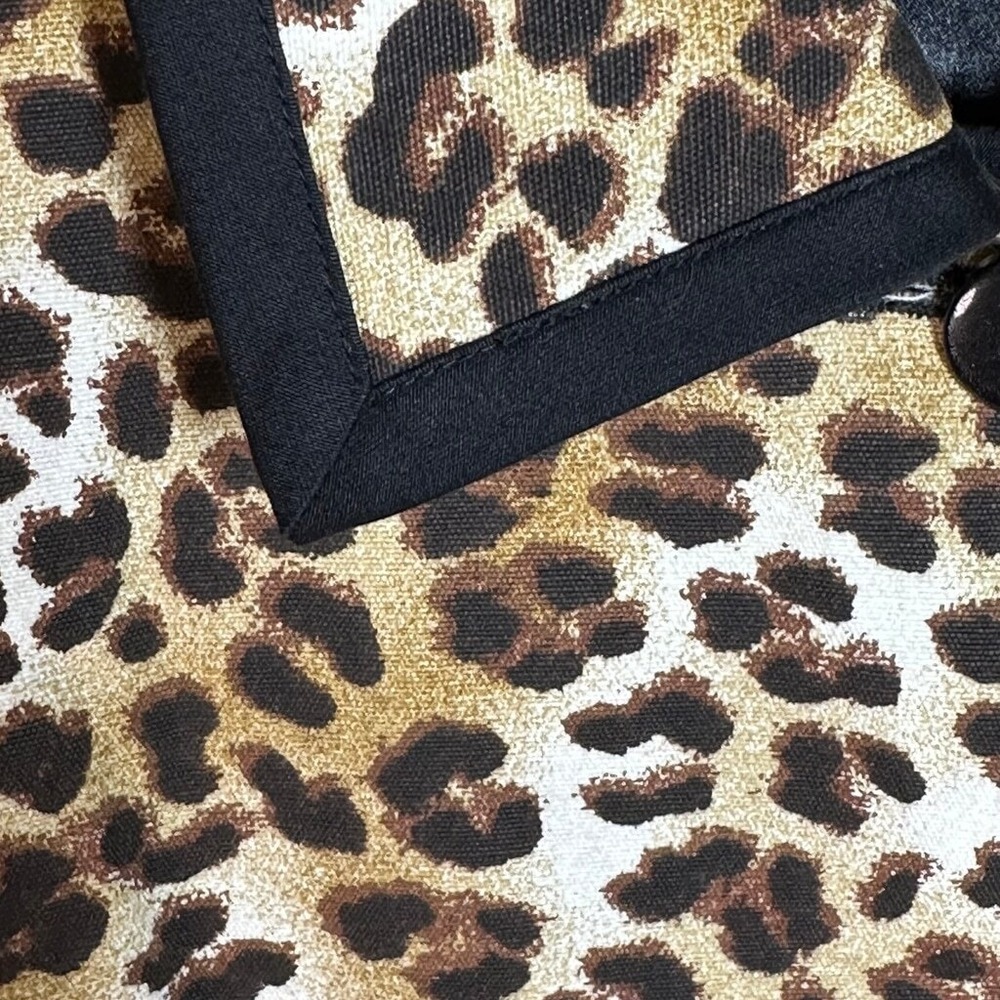 MONTEREY‎ BAY Tan Leopard Print Button Front Trimmed Jacket PM - Picture 6 of 10